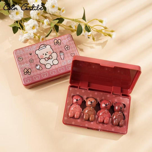 Color Castle Lucky Bear Lipgloss - 4Pcs Set