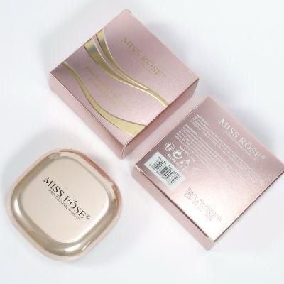 Miss Rose Pink Metallic Mirror Dual Compact Powder With 2 Shades