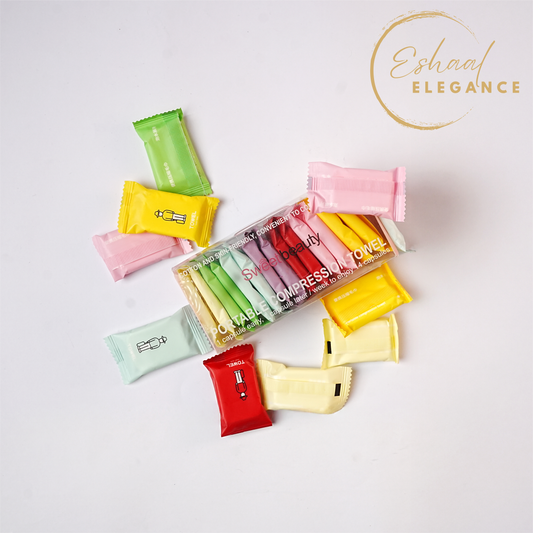 COMPACT PORTABLE TOWELS - 14 Pieces