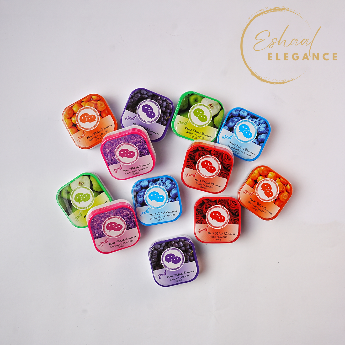 NAIL PAINT REMOVER PADS FOR EVERY TYPE OF POLISHES - Pack of 12