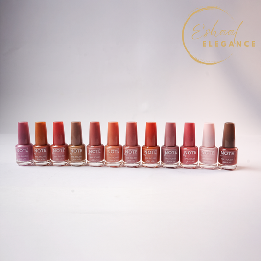 GLOSSY AND SMOOTH NUDE BUT BRIGHT NAIL PAINT - Pack of 12