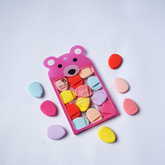 MINI TRIANGLE POWDER PUFF - 12 pieces