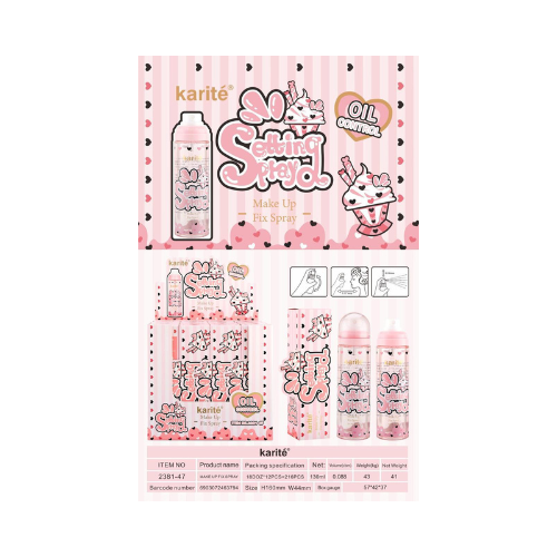 Karite Makeup Fixer Setting Spray Long Lasting