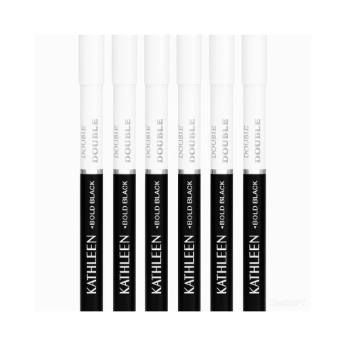Kathleen 2 in 1 Kajal Pencil (PACK OF 6)