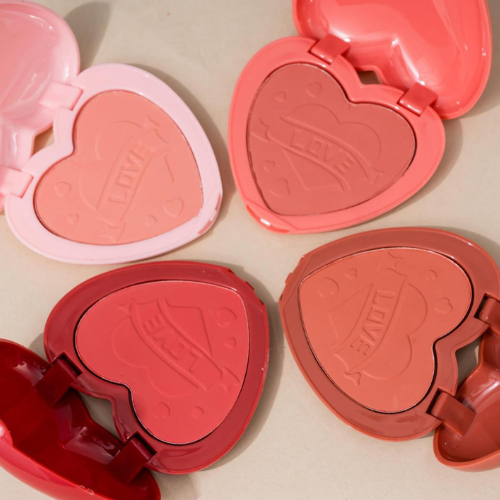 Hudamoji – Pink Hearts Silky Blush(Pack of 4)