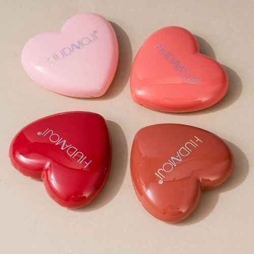 Hudamoji – Pink Hearts Silky Blush(Pack of 4)