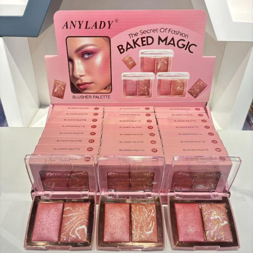 ANYLADY Baked Magic Blusher Palette 2 in 1(Pack of 3)